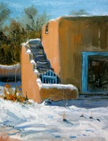 Adobe Steps In The Snow