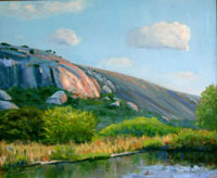 Enchanted Rock From Moss Lake